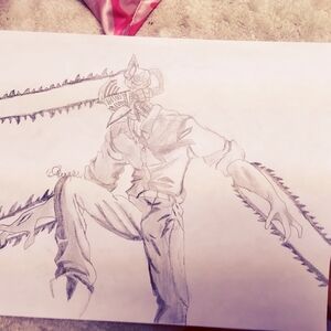Chainsaw Man Sketch Art
